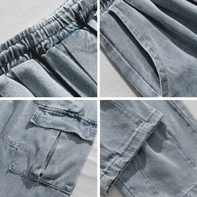 Retro Cargo Denim Jeans