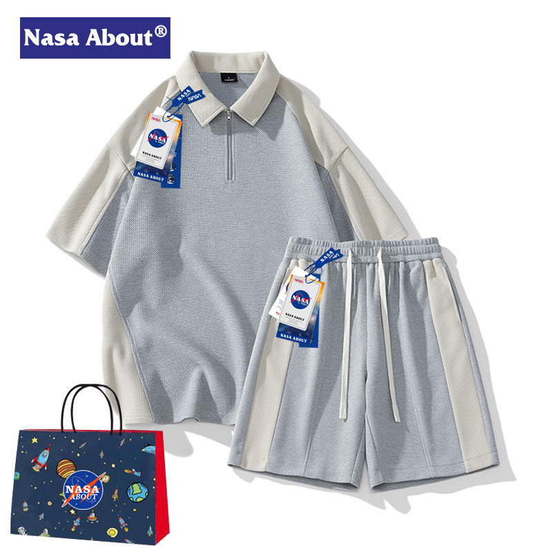 NASA Men's Summer Tracksuit 2024 - Casual Fashion Two-Piece Set