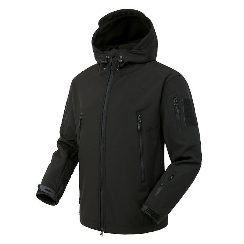 Men's waterproof camouflage softshell jacket, breathable, 3-in-1, for autumn and winter