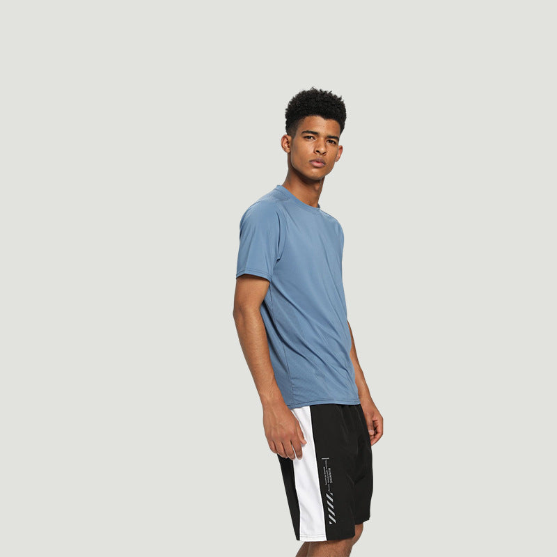 Ice silk quick-dry crewneck sports Tee