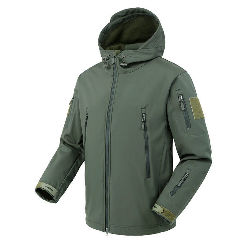 Men's waterproof camouflage softshell jacket, breathable, 3-in-1, for autumn and winter
