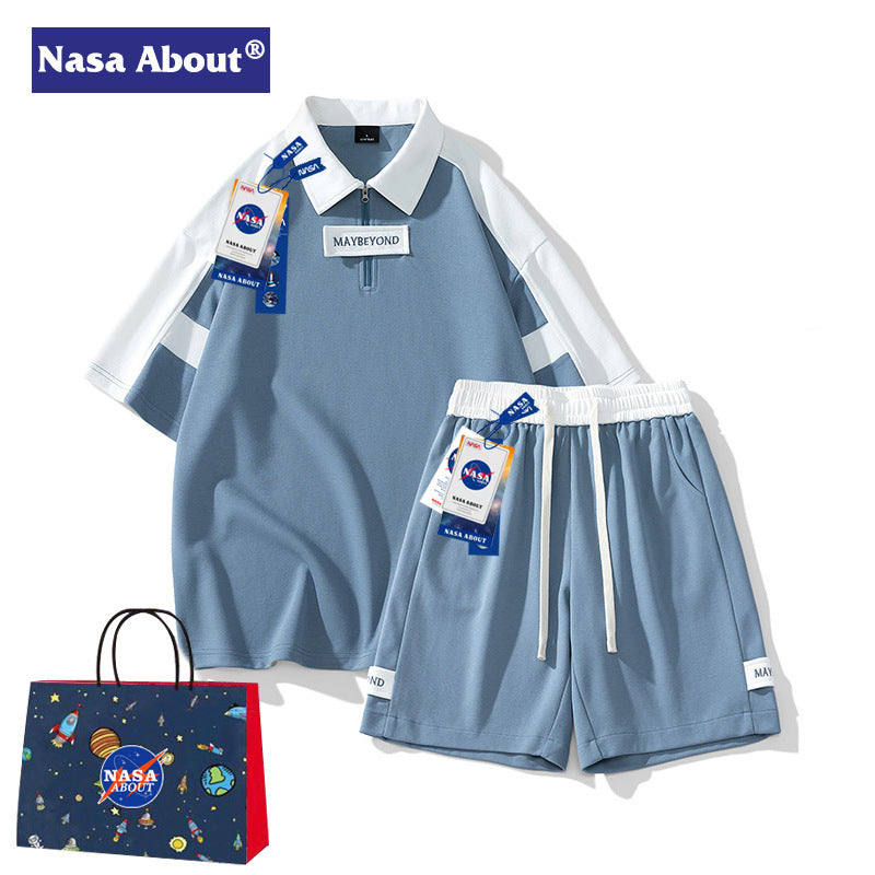 NASA Men's Summer Tracksuit 2024 - Casual Fashion Two-Piece Set