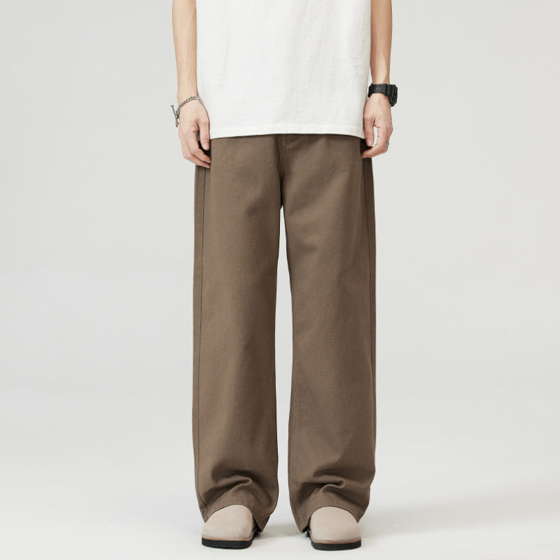 High-End Drape Wide Leg Jeans