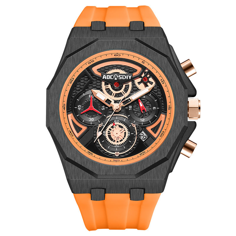 AOCASDIY Luminous Waterproof Chronograph Watch for Men