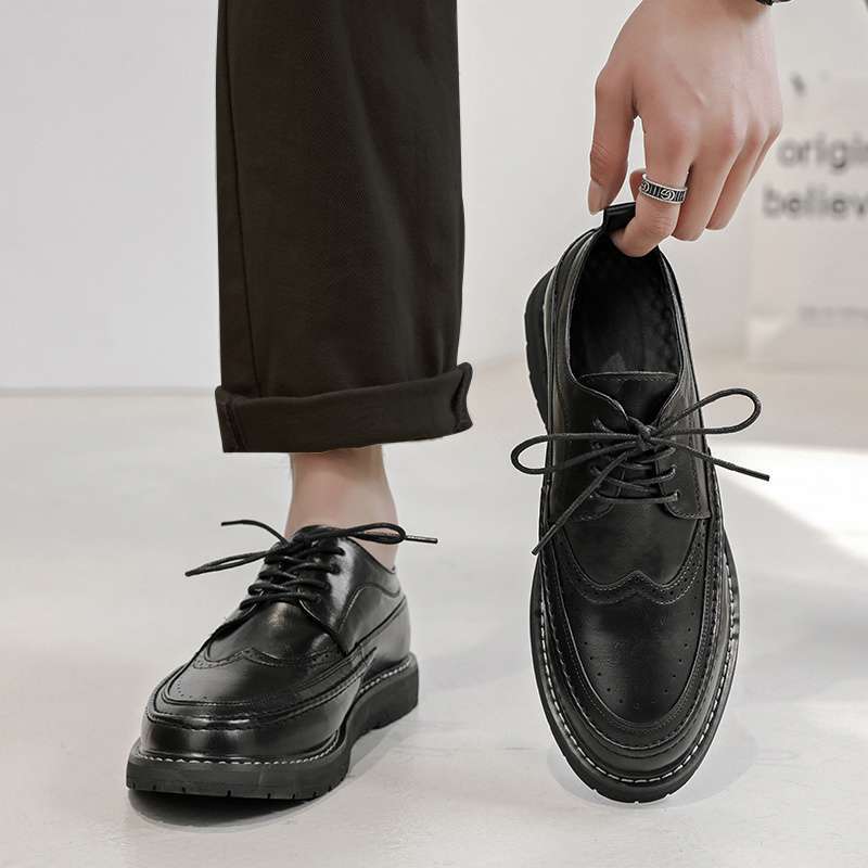 Men's Brogue Wingtip Derby Shoes