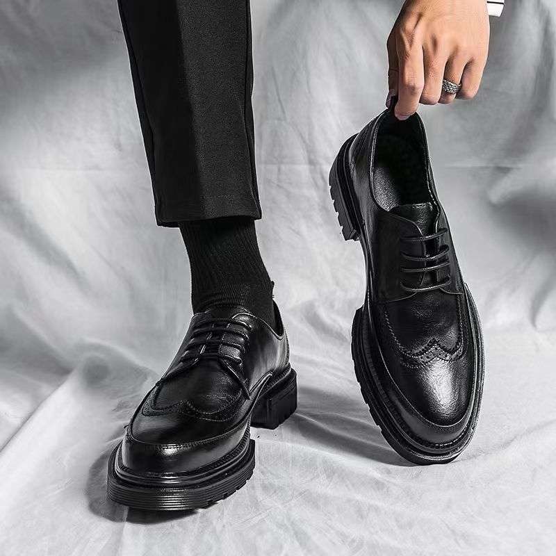 Men's Brogue Wingtip Derby Shoes