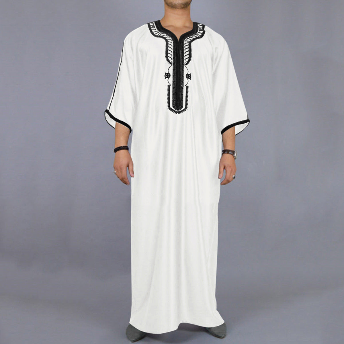 Embroidered Casual Robe