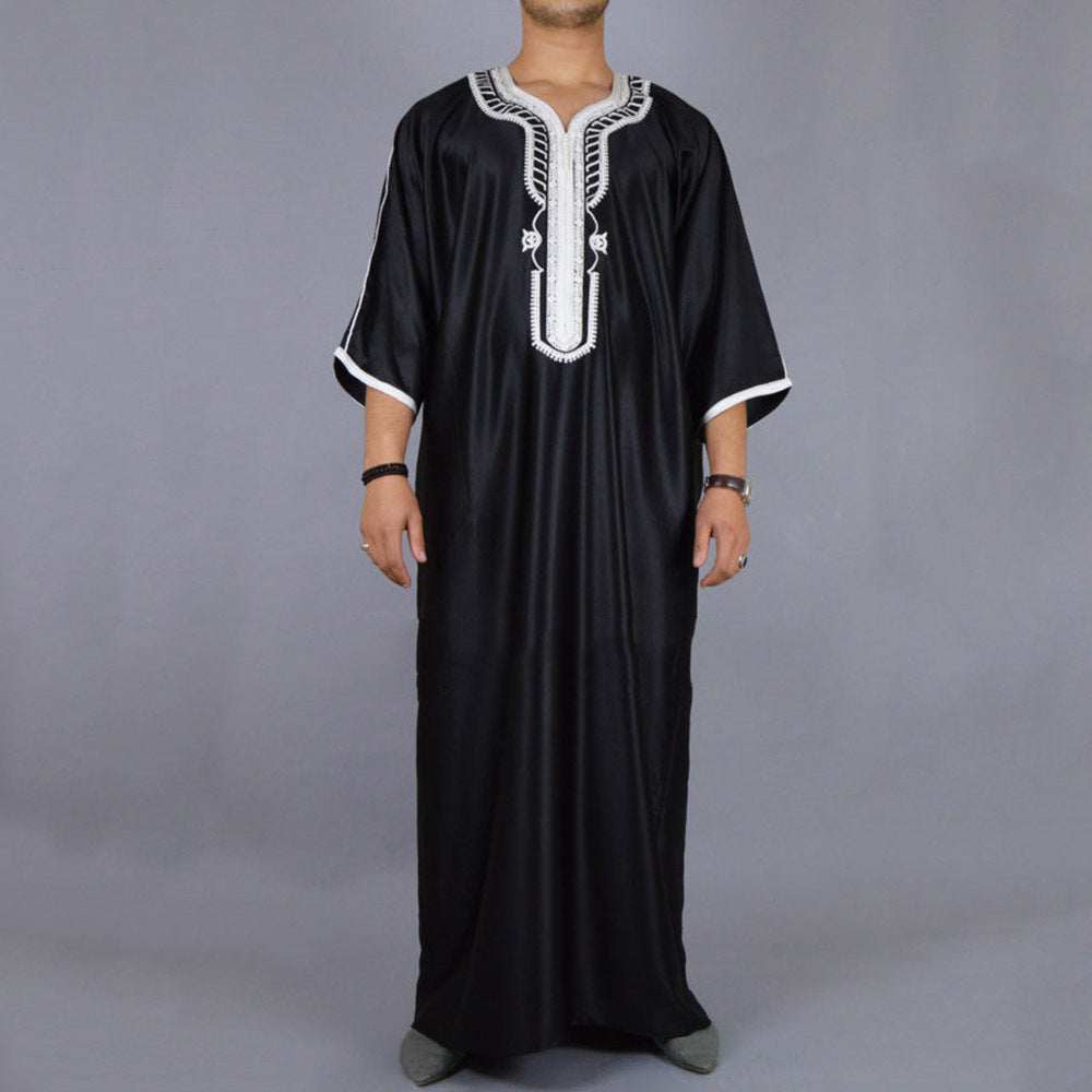 Embroidered Casual Robe