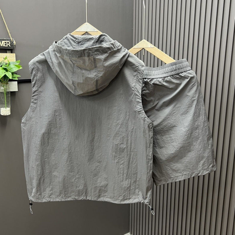 Two-Piece Vest and Shorts Set