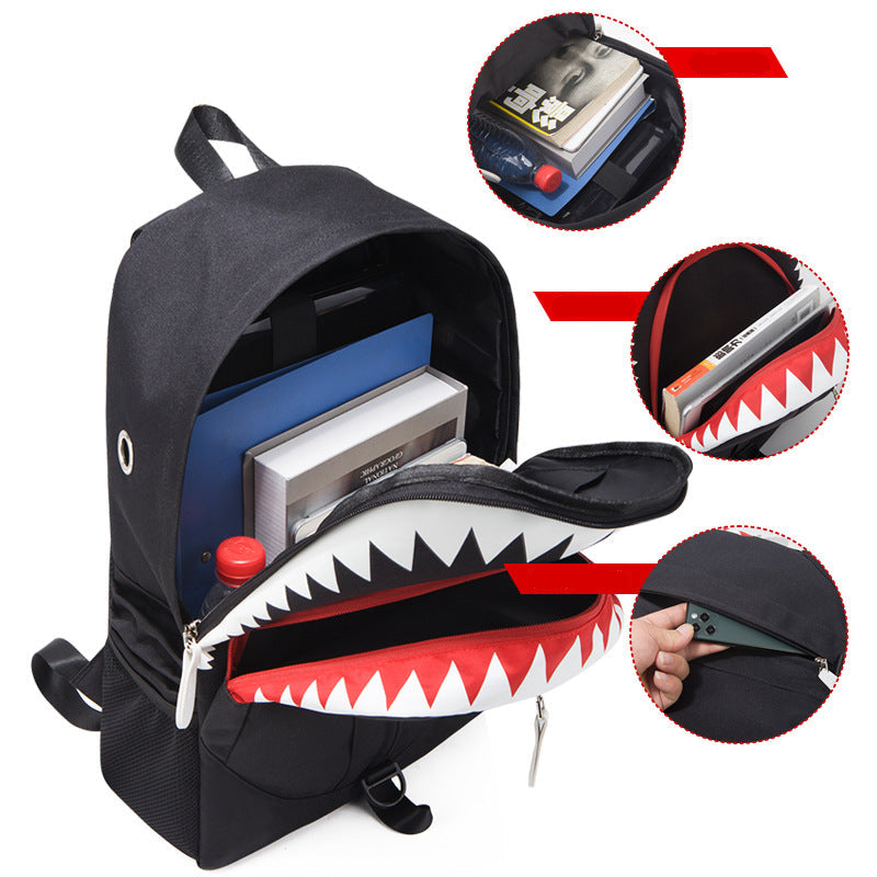 Backpack Male Student Backpack Korean Fashion Casual Oxford Cloth Bag Multifunctional Tide Cross-border Wholesale One Piece Dropshipping
