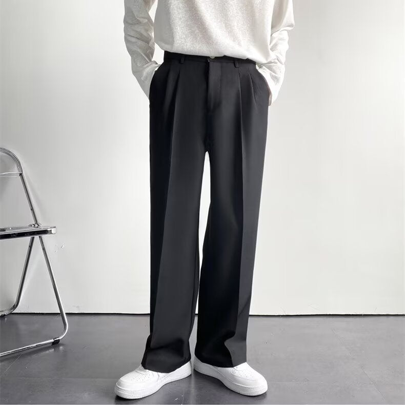Luxury Drape Wide-Leg Trousers