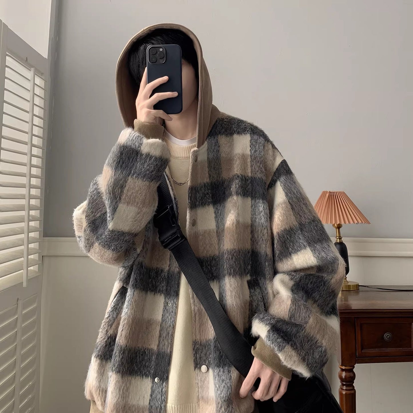 Plaid Bomber Jacket