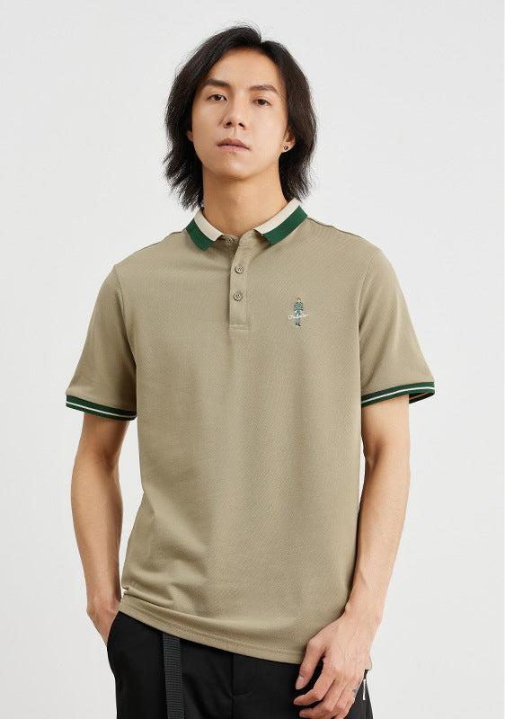 Striped Piqué Cotton Polo