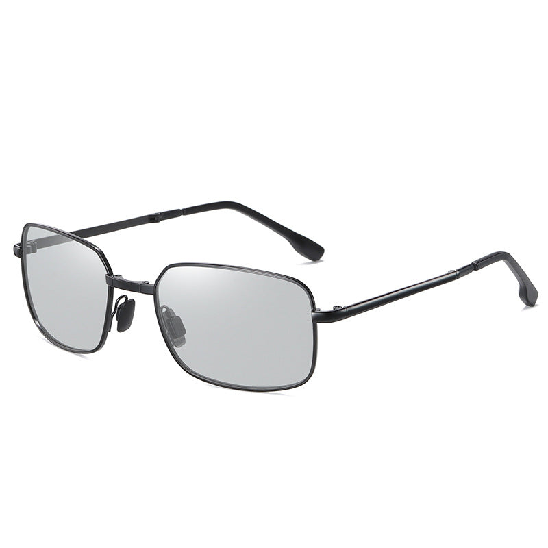 Men's Metallic Folding Sunglasses