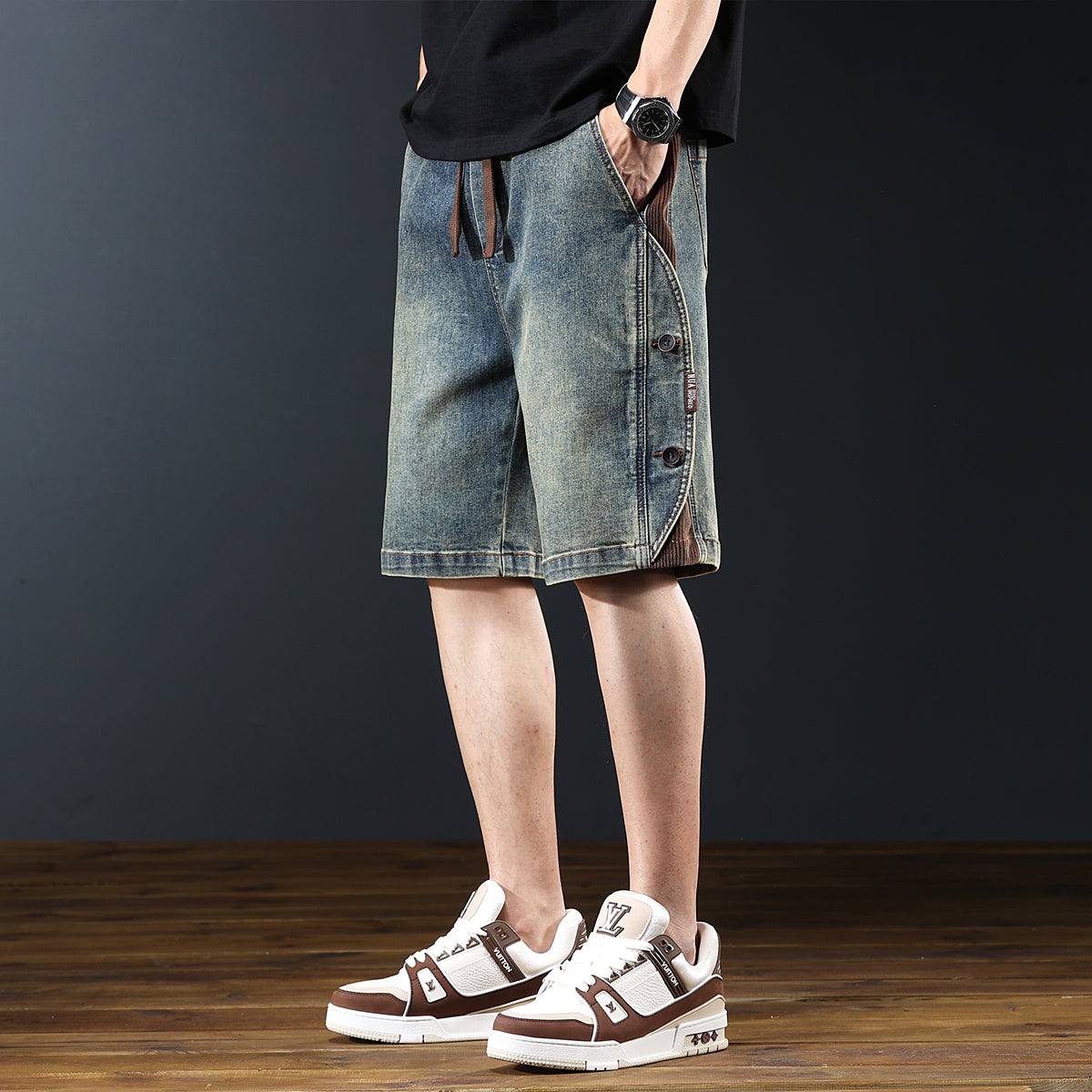 Relaxed Fit Denim Shorts