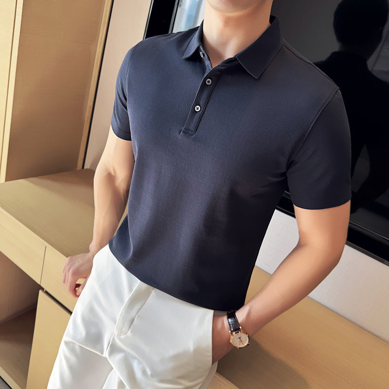 Polo Collar Knit Shirt