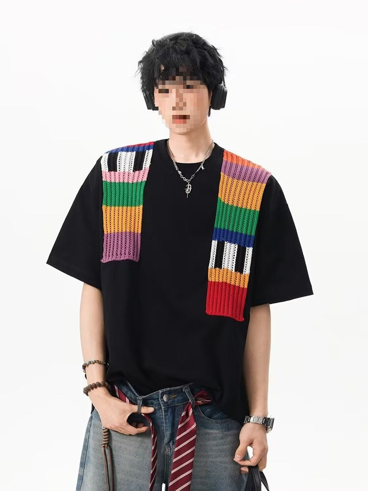 Patchwork Shoulder Tee