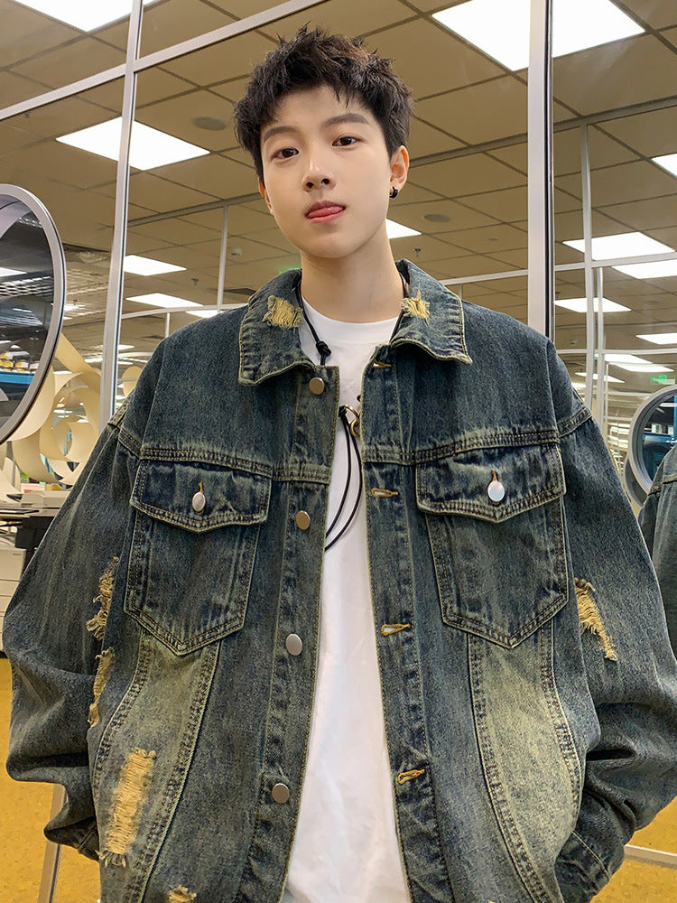 Premium Distressed Denim Jacket