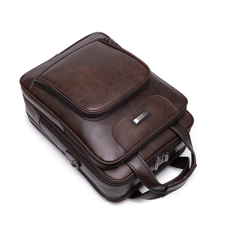 High-end business handpack computer bag large capacity shockproof and scratch resistant 15-17 inch notebook bag for business office