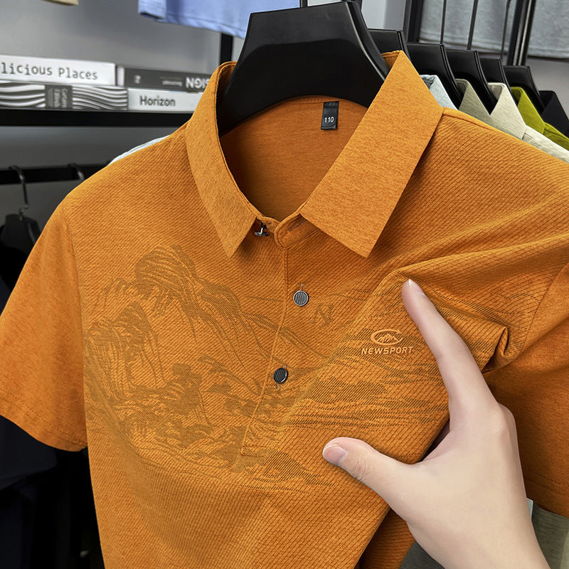 Men's Casual Short-Sleeve Polo Shirt