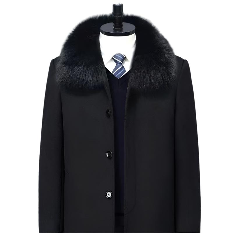 Long Wool Tweed Coat