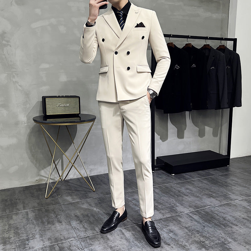 Modern Double-Breasted Suit