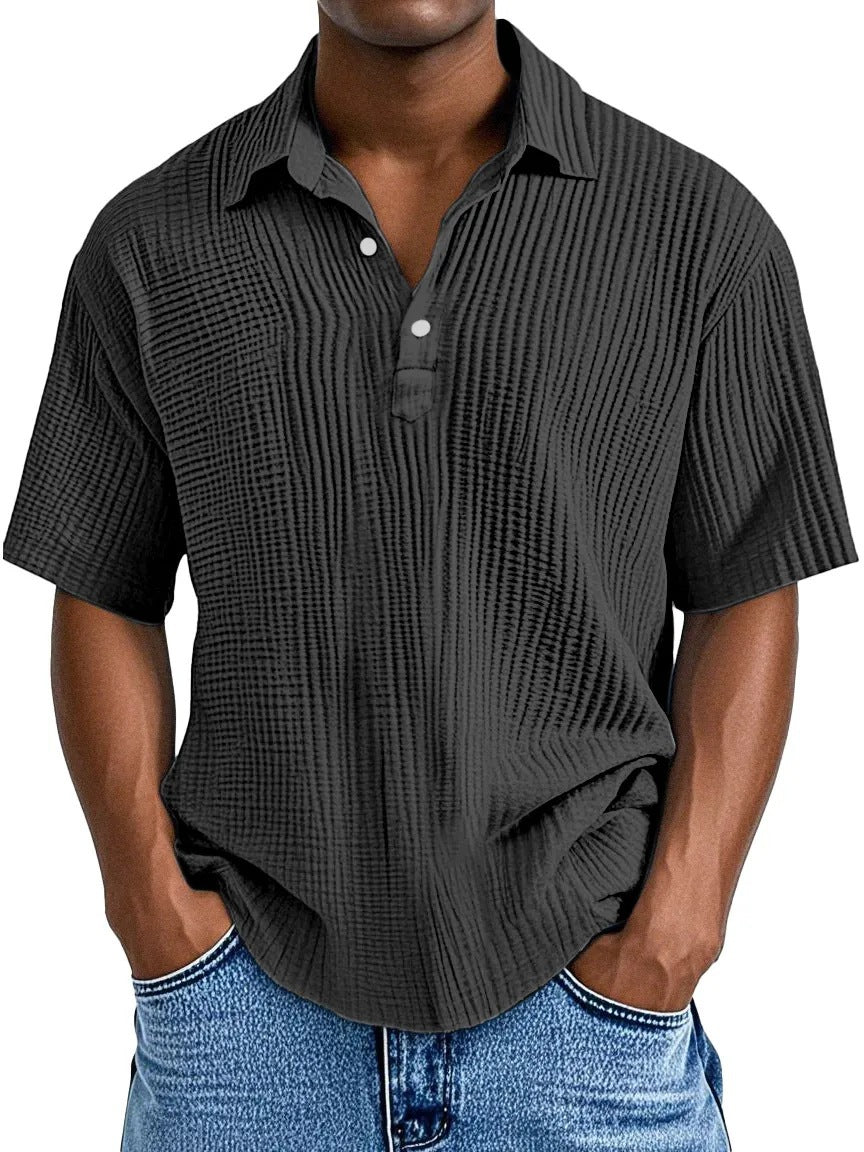 Textured Collared Shirt