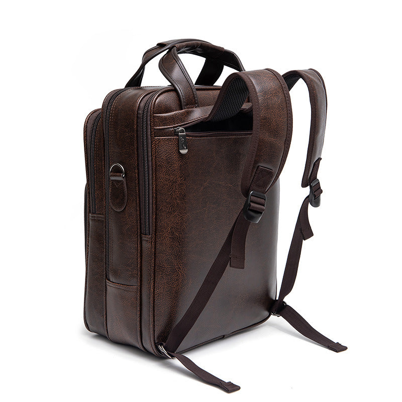 High-end business handpack computer bag large capacity shockproof and scratch resistant 15-17 inch notebook bag for business office