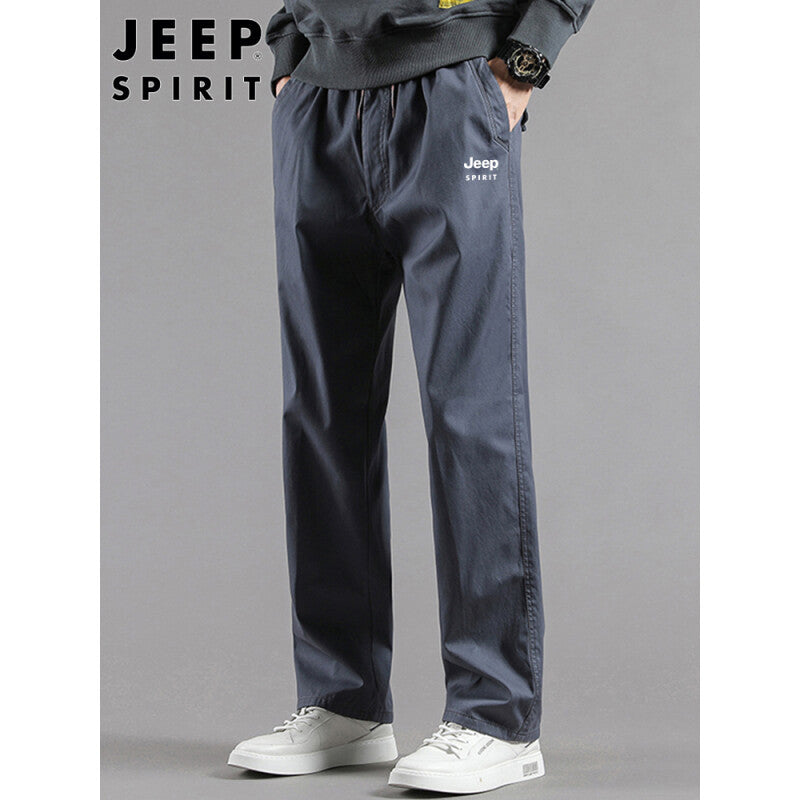 Casual Straight-Leg Pants