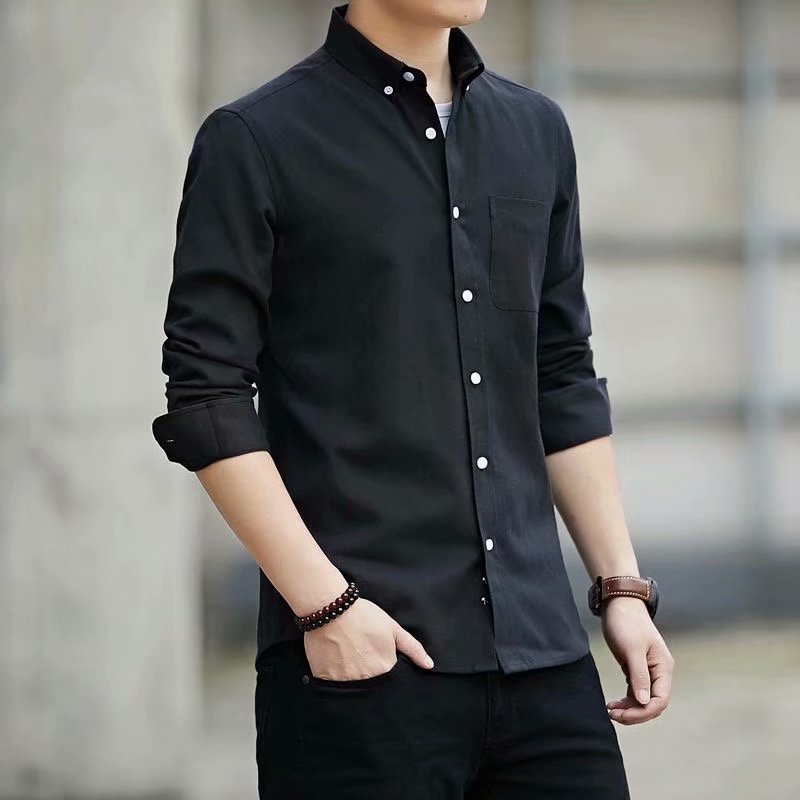 Men's Cotton Long-Sleeve Work Shirt