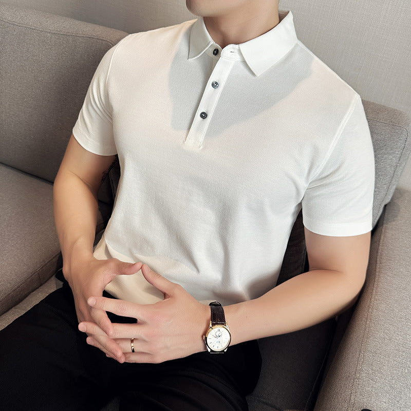 Polo Collar Knit Shirt