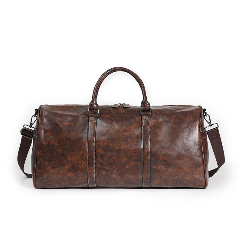 Large capacity retro travel bag Korean version men's bag casual handbag fitness bag travel bag wholesale men's bag trendy bag