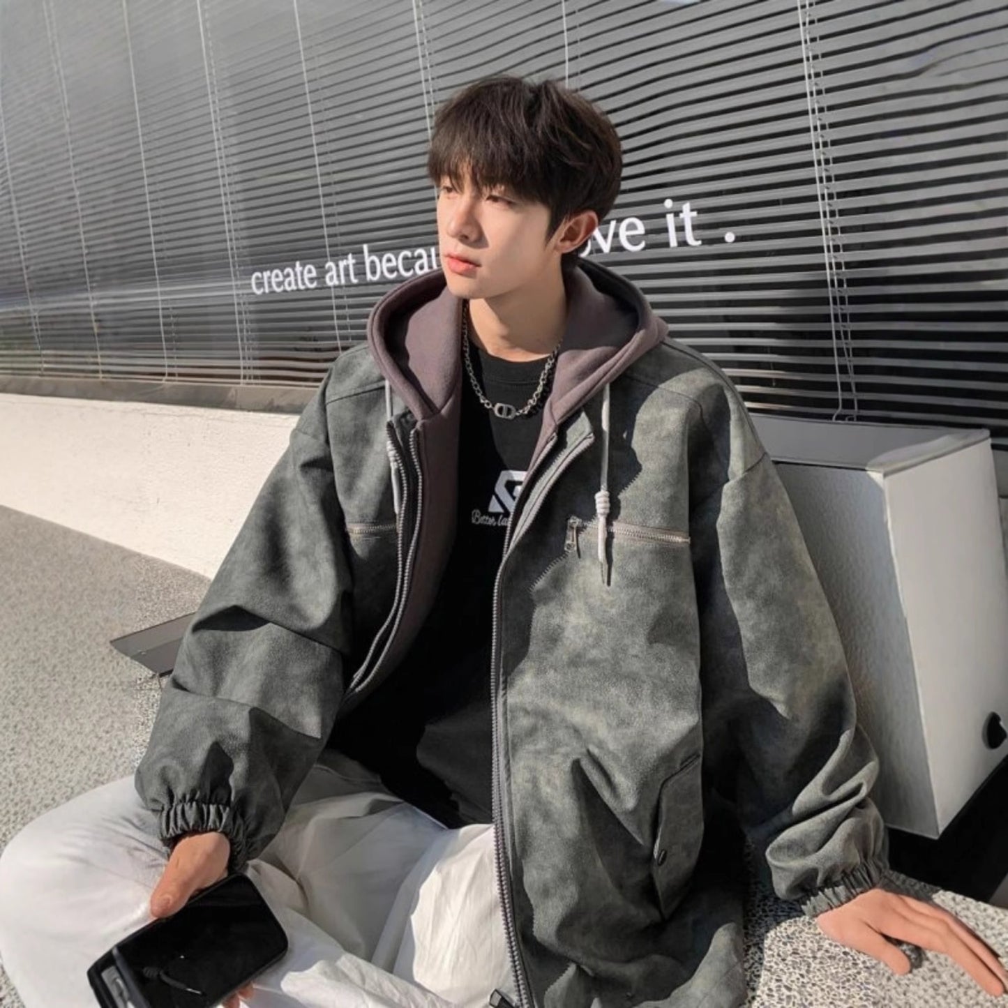 Streetwear Suede Jacket