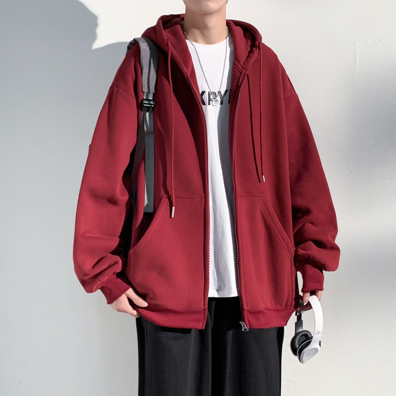 Casual Zip-Up Hoodie