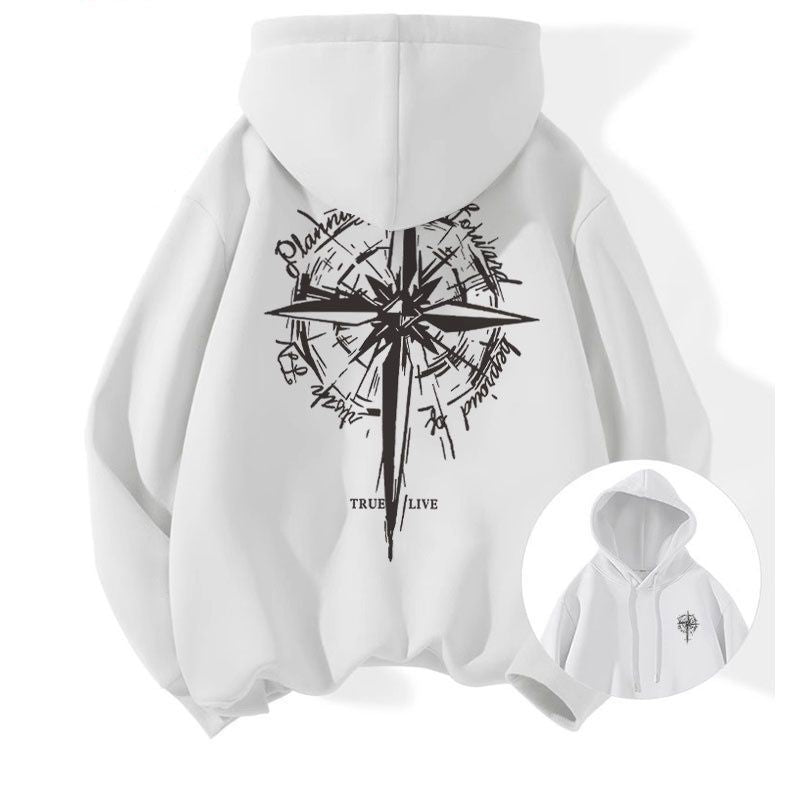 Streetwear Cross Hoodie