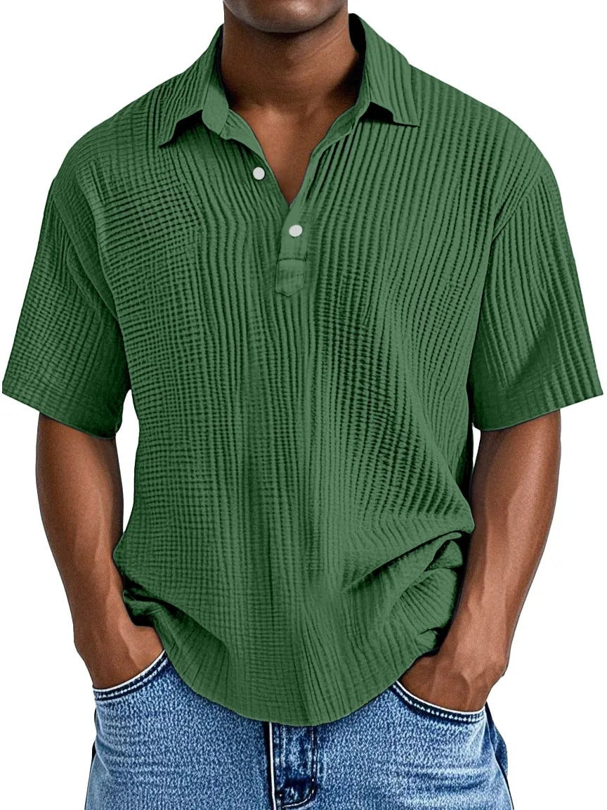 Textured Collared Shirt