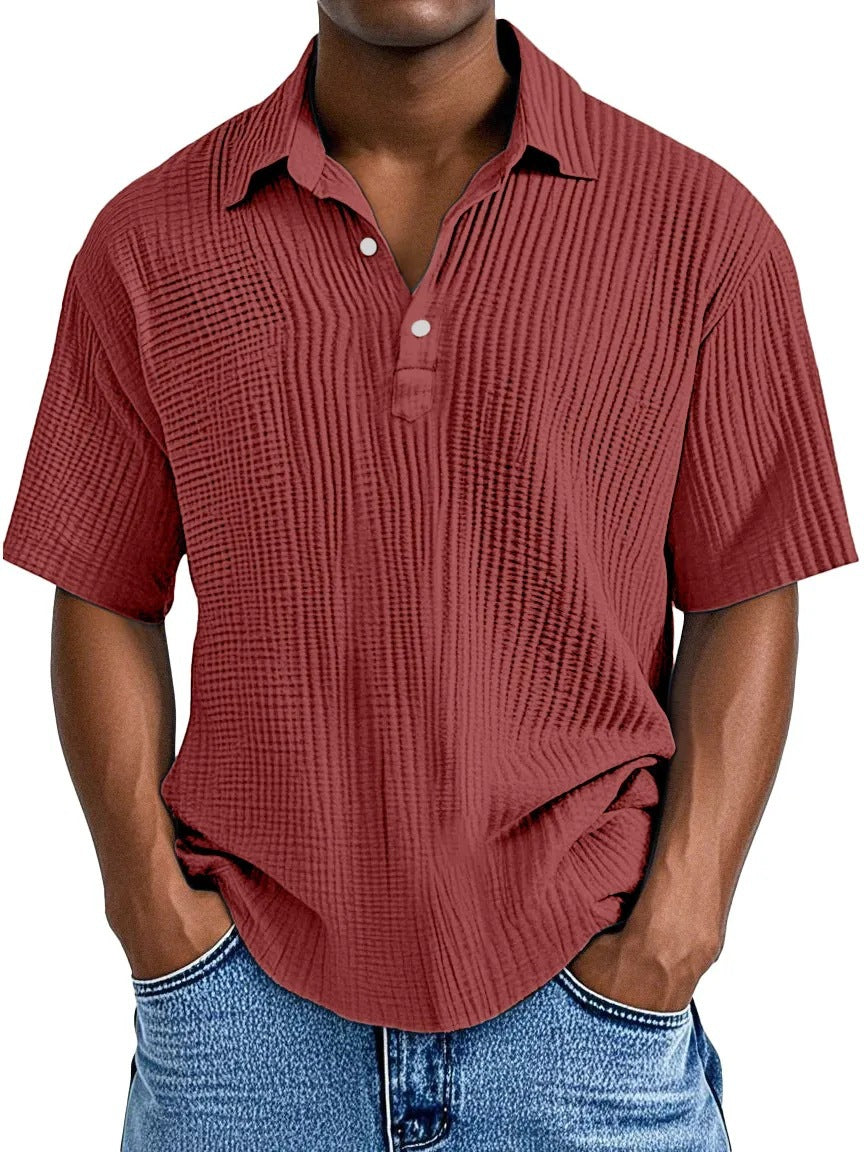 Textured Collared Shirt