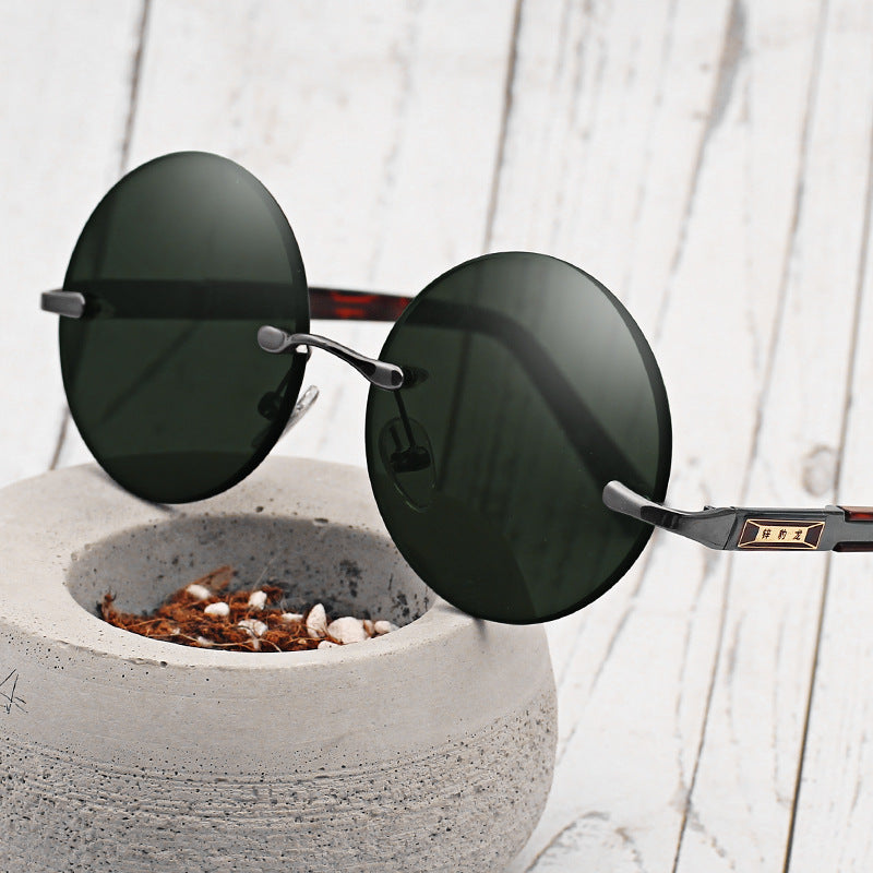 Rimless Rectangular Sunglasses