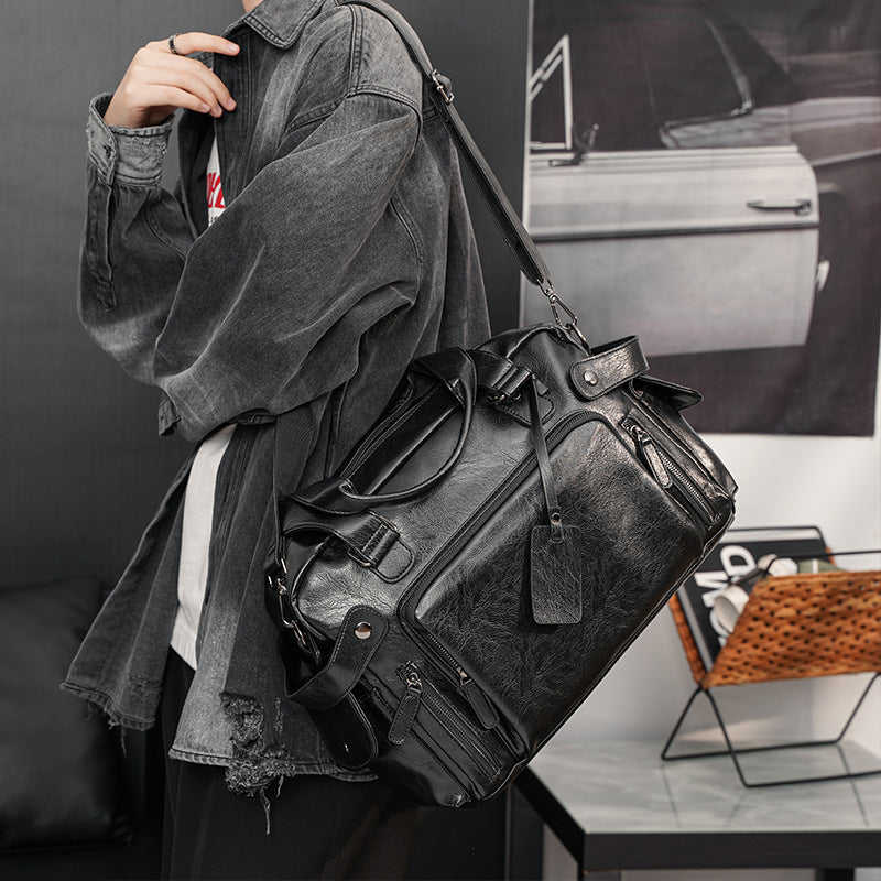 Classic Men's Handbag, Men's Bag, Casual Crossbody Shoulder Bag, Korean Fashion Travel Bag, Trendy Men's Bag, British