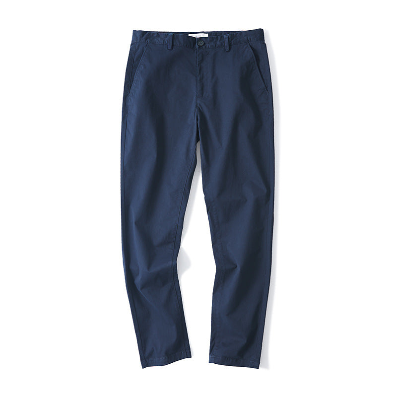 Casual Stretch Cotton Trousers