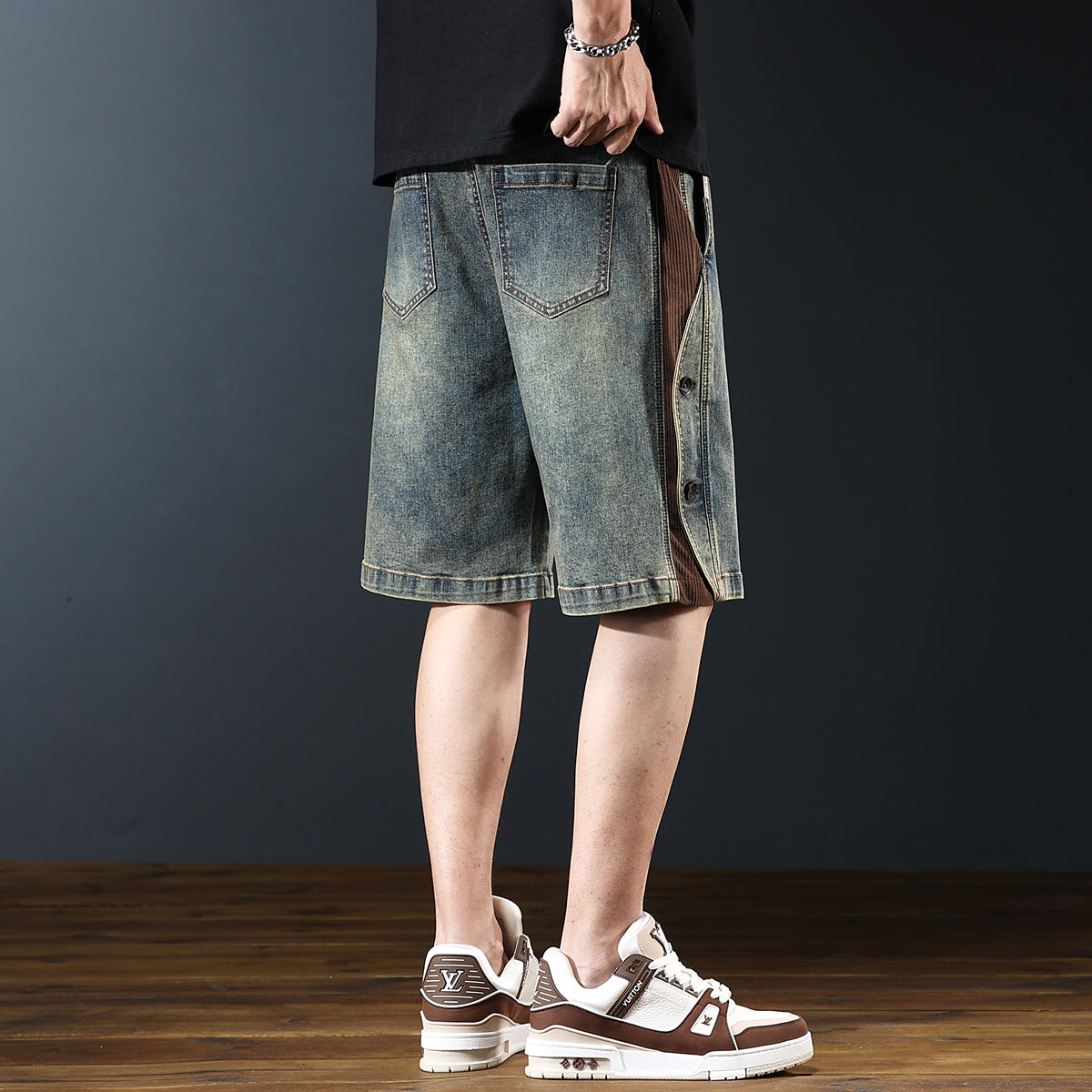 Relaxed Fit Denim Shorts