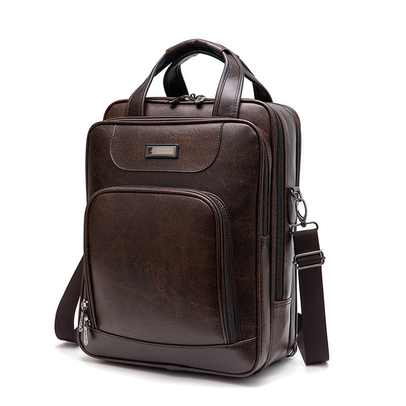 High-end business handpack computer bag large capacity shockproof and scratch resistant 15-17 inch notebook bag for business office