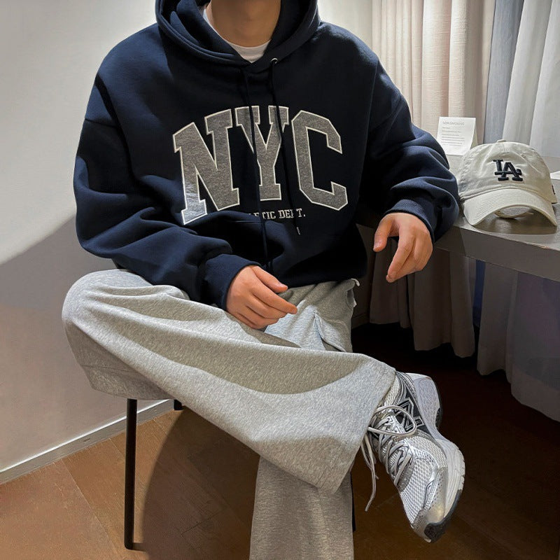 Retro Embroidery Hooded Sweatshirt