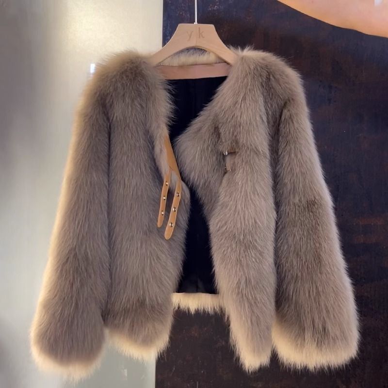 Plush Faux Fur Jacket