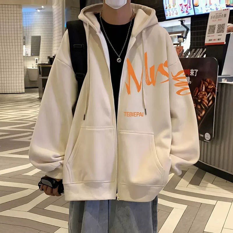 Zippered Hoodie Jacket
