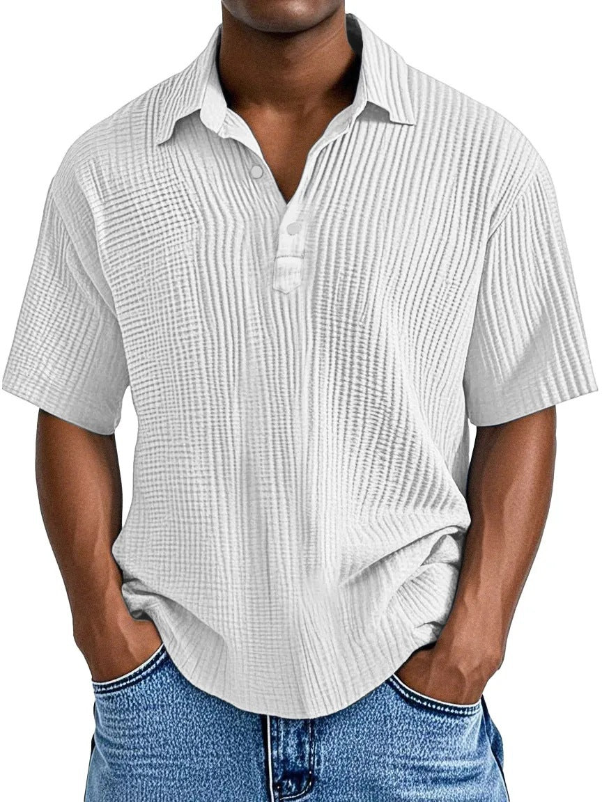 Textured Collared Shirt