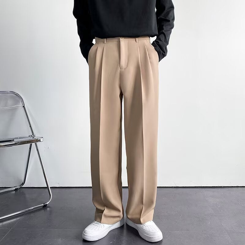 Luxury Drape Wide-Leg Trousers