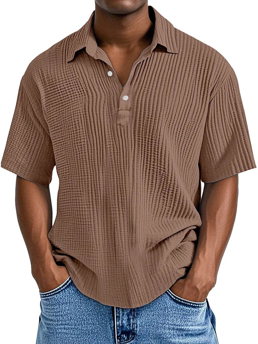 Textured Collared Shirt