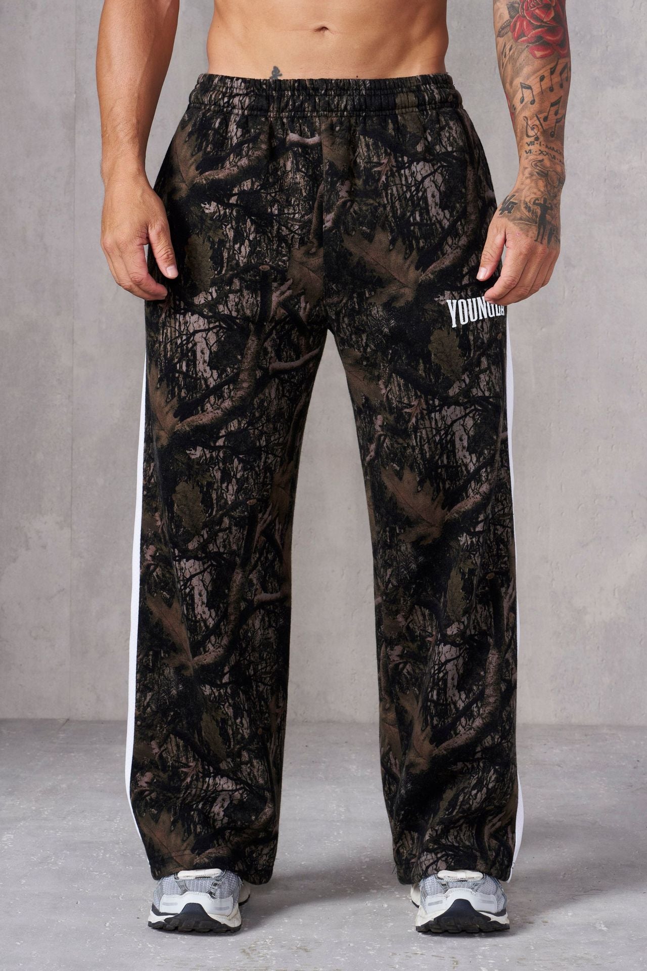 YOUNGLA Men's Relaxed Fit Athletic Pants