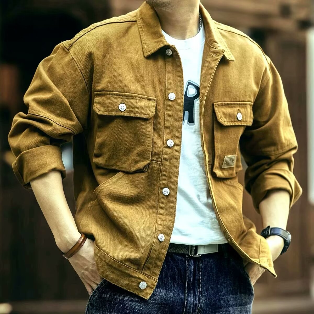 Vintage Multi-Pocket Jacket